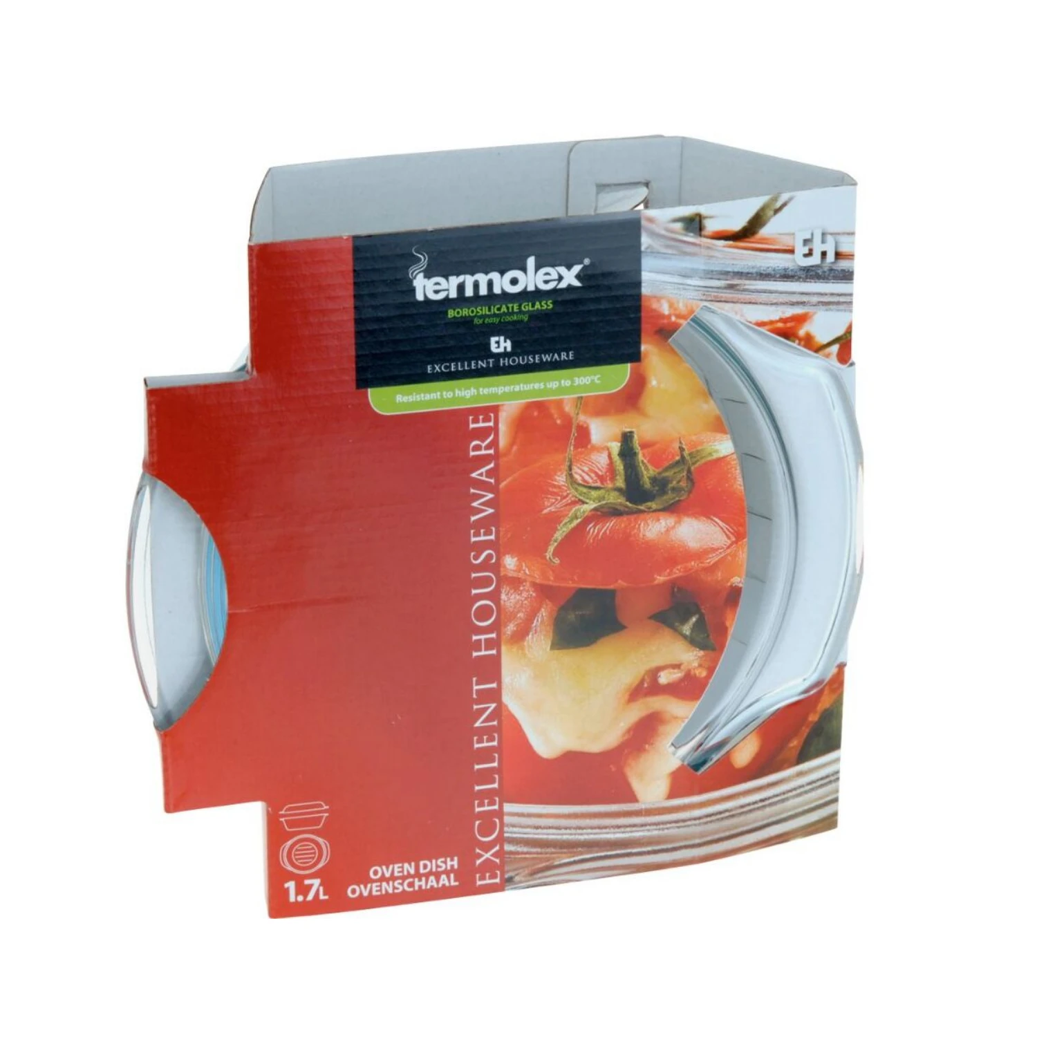 Excellent Houseware Termolex Ovenschaal 1,7 L Met Deksel 2 Excellent Houseware Termolex Ovenschaal 1,7 L Met Deksel - Afbeelding 2