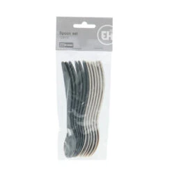 Excellent Houseware Lepelset 12 Stuks 3 Kleuren