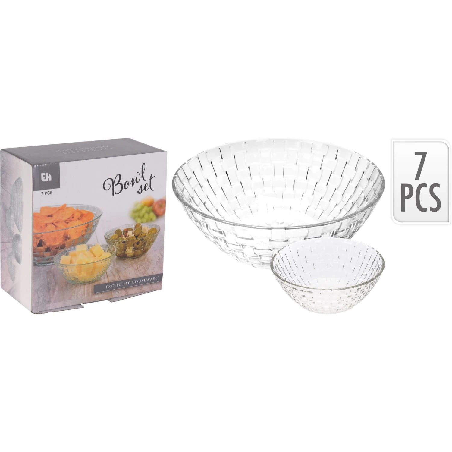 Excellent Houseware Schalenset 7-delig 4 Excellent Houseware Schalenset 7-delig - Afbeelding 4