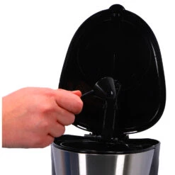 Inventum Koffiezetter 1.25l Zwart/rvs 10 Kopjes -Home-Keuken 101 0855 4 1