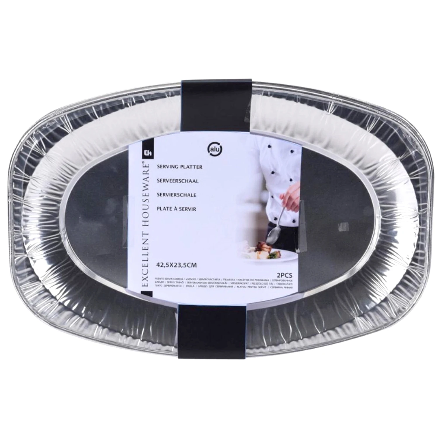 Excellent Houseware Serveerschaal 42,5 X 28,5 Cm 2 Stuks 2 Excellent Houseware Serveerschaal 42,5 X 28,5 Cm 2 Stuks - Afbeelding 2