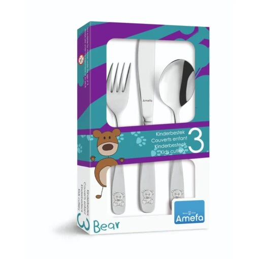Amefa Kinderbestekset 3-delig Cadeauverpakking Beer
