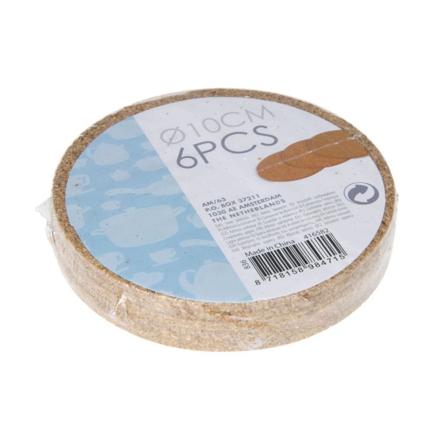 Excellent Houseware Glasonderzetter Kurk 6 Stuks Ø10 X 3 Mm 2 Excellent Houseware Glasonderzetter Kurk 6 Stuks Ø10 X 3 Mm - Afbeelding 2