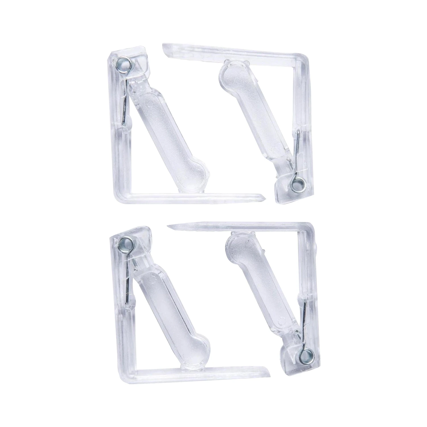 Tafelkleedklem Plastic Transparant 4st. 1 Tafelkleedklem Plastic Transparant 4st.