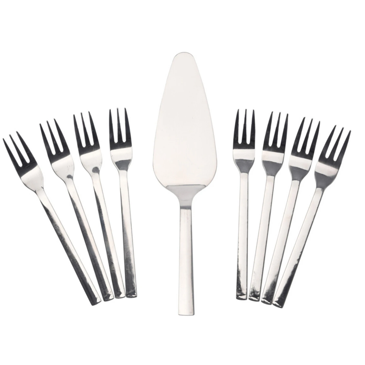 Excellent Houseware Taartvorken Met Schep 9-delige Set 1 Excellent Houseware Taartvorken Met Schep 9-delige Set