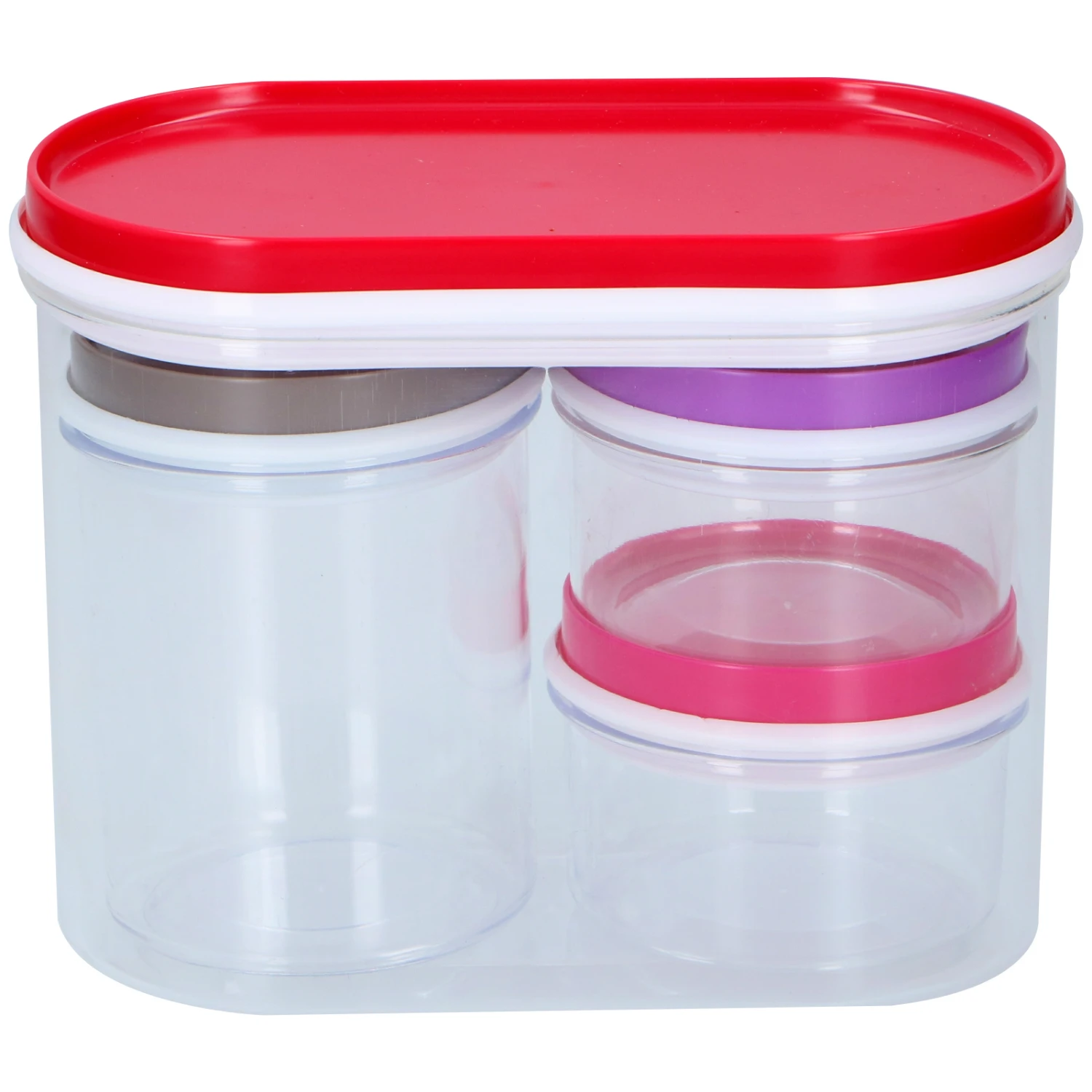 Alpina Opbergdozen 4 Stuks Transparant 1 Alpina Opbergdozen 4 Stuks Transparant