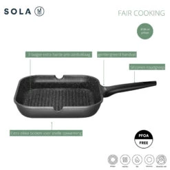 Sola Fair Cooking Grillpan 28 Cm 7 Sola Fair Cooking Grillpan 28 Cm -Home-Keuken 101 9171 4 1