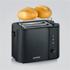 Severin Broodrooster 800W Mat-zwart RVS AT 9552 7 Severin Broodrooster 800W Mat-zwart RVS AT 9552 -Home-Keuken 101 9552 4 1
