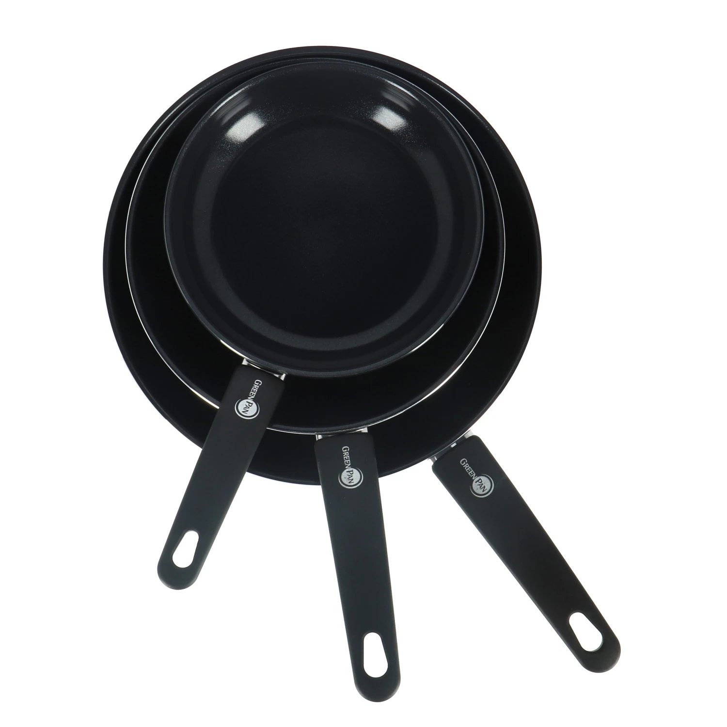 Greenpan Cambridge Black Koekenpan Set 3 Stuks20 Cm, 24 Cm En 28 Cm 2 Greenpan Cambridge Black Koekenpan Set 3 Stuks20 Cm, 24 Cm En 28 Cm - Afbeelding 2