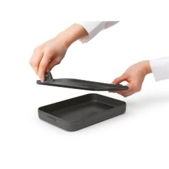 Brabantia Make & Take Lunchbox Plat Donkergrijs -Home-Keuken 102 2704 4 1