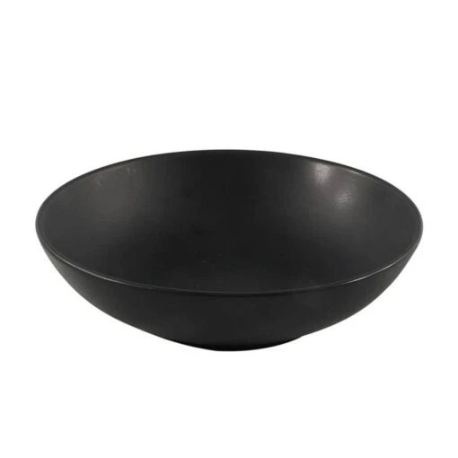 Bord Diep 20,5cm Mat Zwart