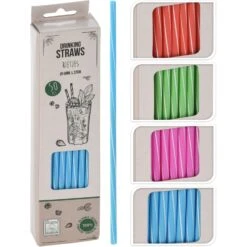 Rietjes Plastic 50 Stuks Assorti Kleur -Home-Keuken 102 4890 1