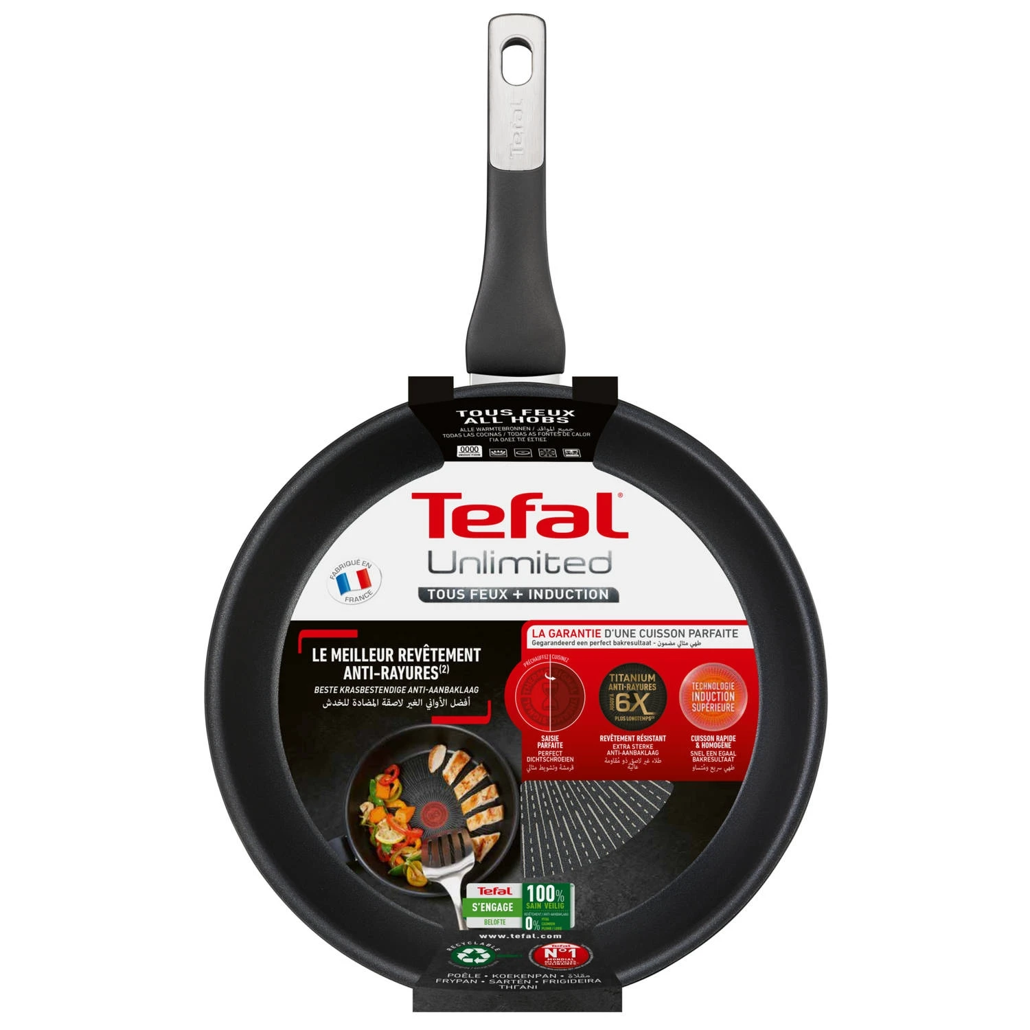 Tefal Unlimited Wokpan 28 Cm 2 Tefal Unlimited Wokpan 28 Cm - Afbeelding 2