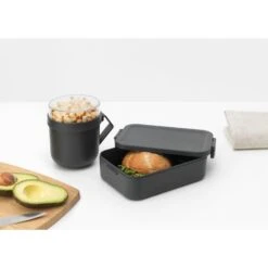 Brabantia Make En Take Lunchset 2 Delig Dark Grey -Home-Keuken 102 6665 4 1 1