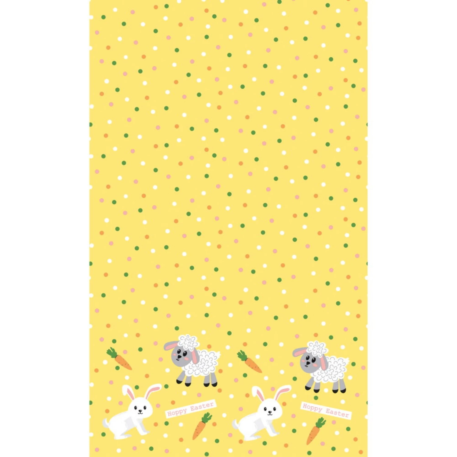 Paas Tafellaken Hoppy Easter 138x220 Cm 1 Paas Tafellaken Hoppy Easter 138x220 Cm