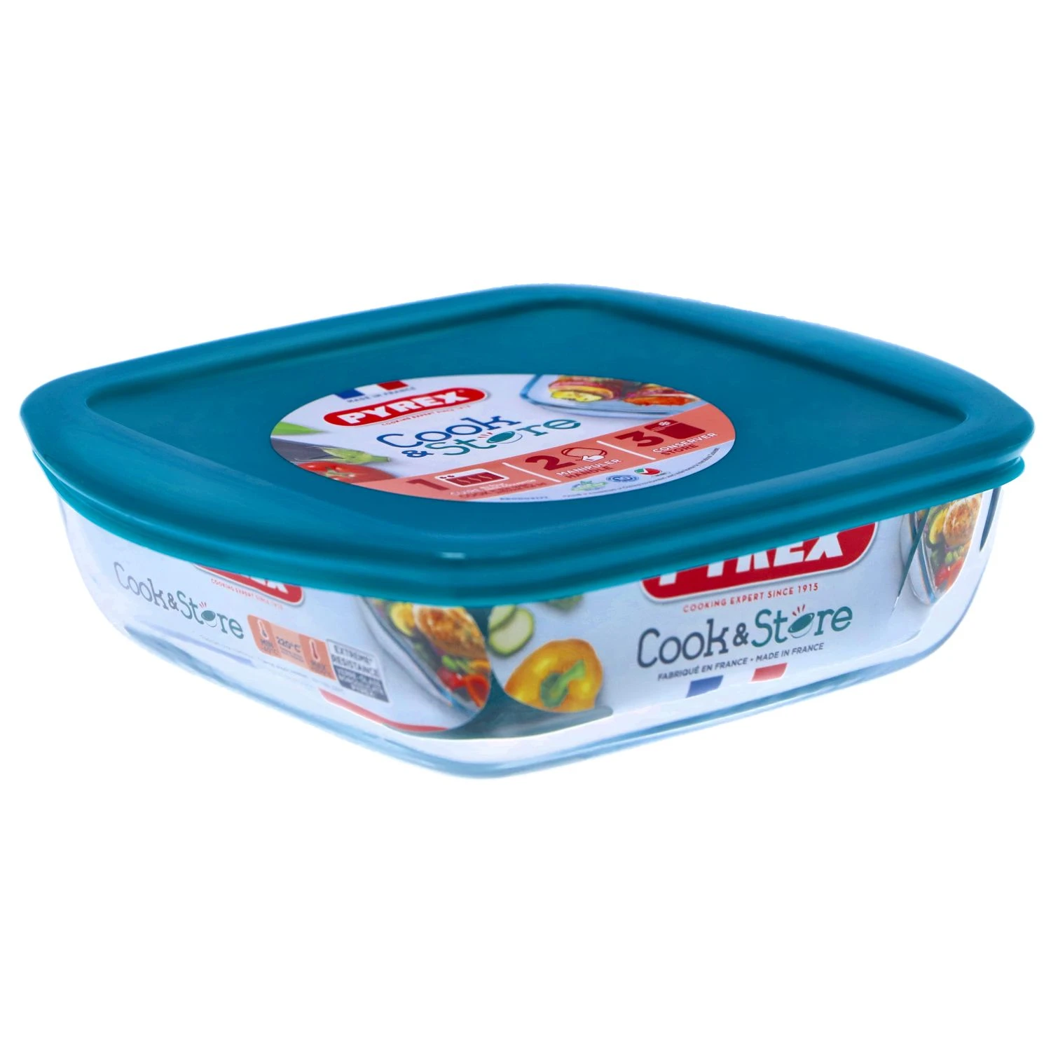 Pyrex Cook En Store 1L Met Deksel 2 Pyrex Cook En Store 1L Met Deksel - Afbeelding 2