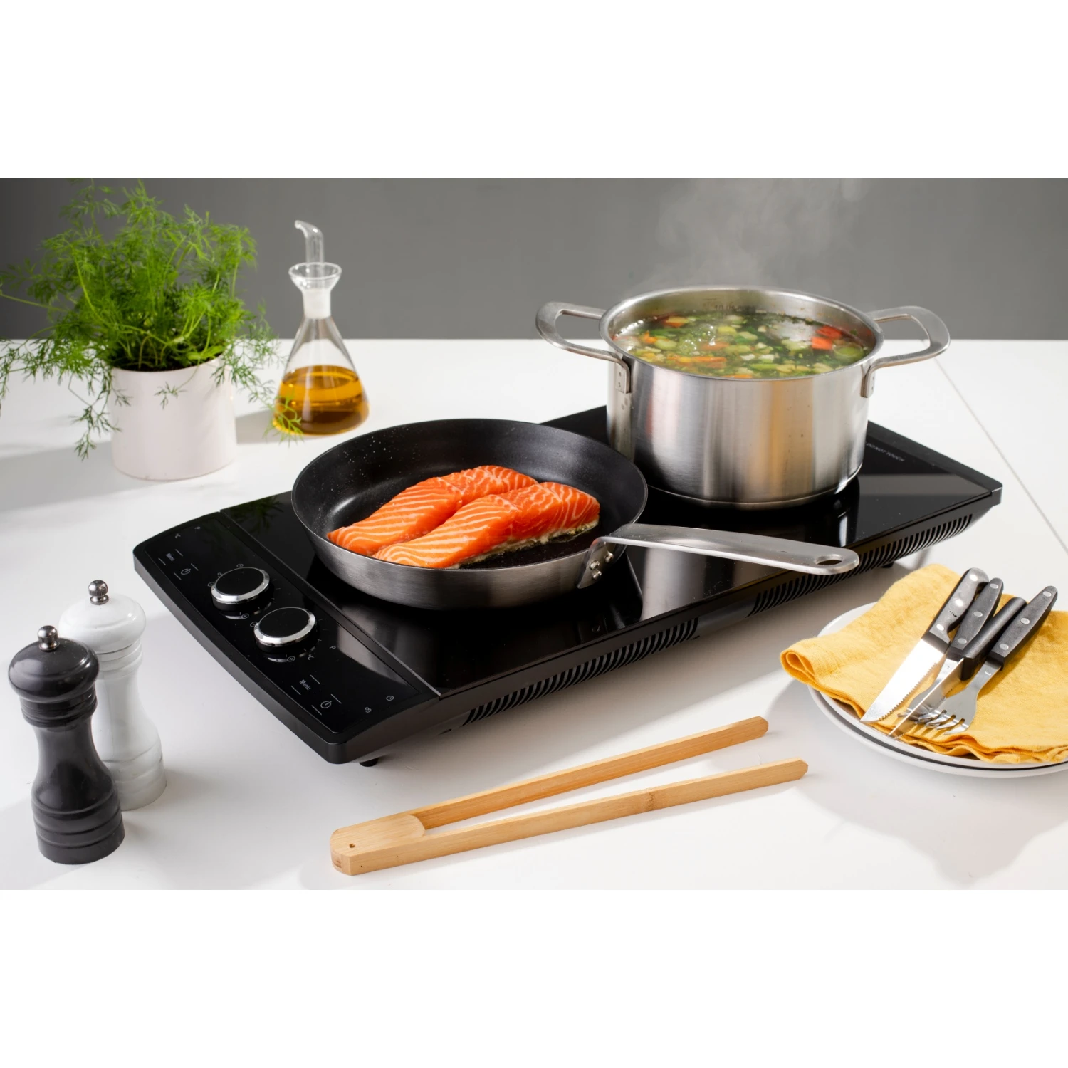 Inventum Inductiekookplaat, 30 Cm, Zwart 1 Fase 2 Inventum Inductiekookplaat, 30 Cm, Zwart 1 Fase - Afbeelding 2