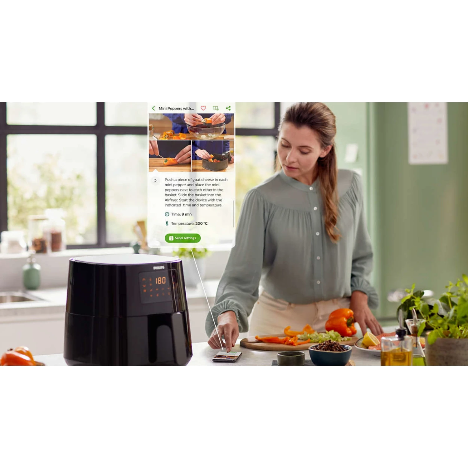 Philips Essential Connected Airfryer XL HD9280/70 7 Philips Essential Connected Airfryer XL HD9280/70 - Afbeelding 7