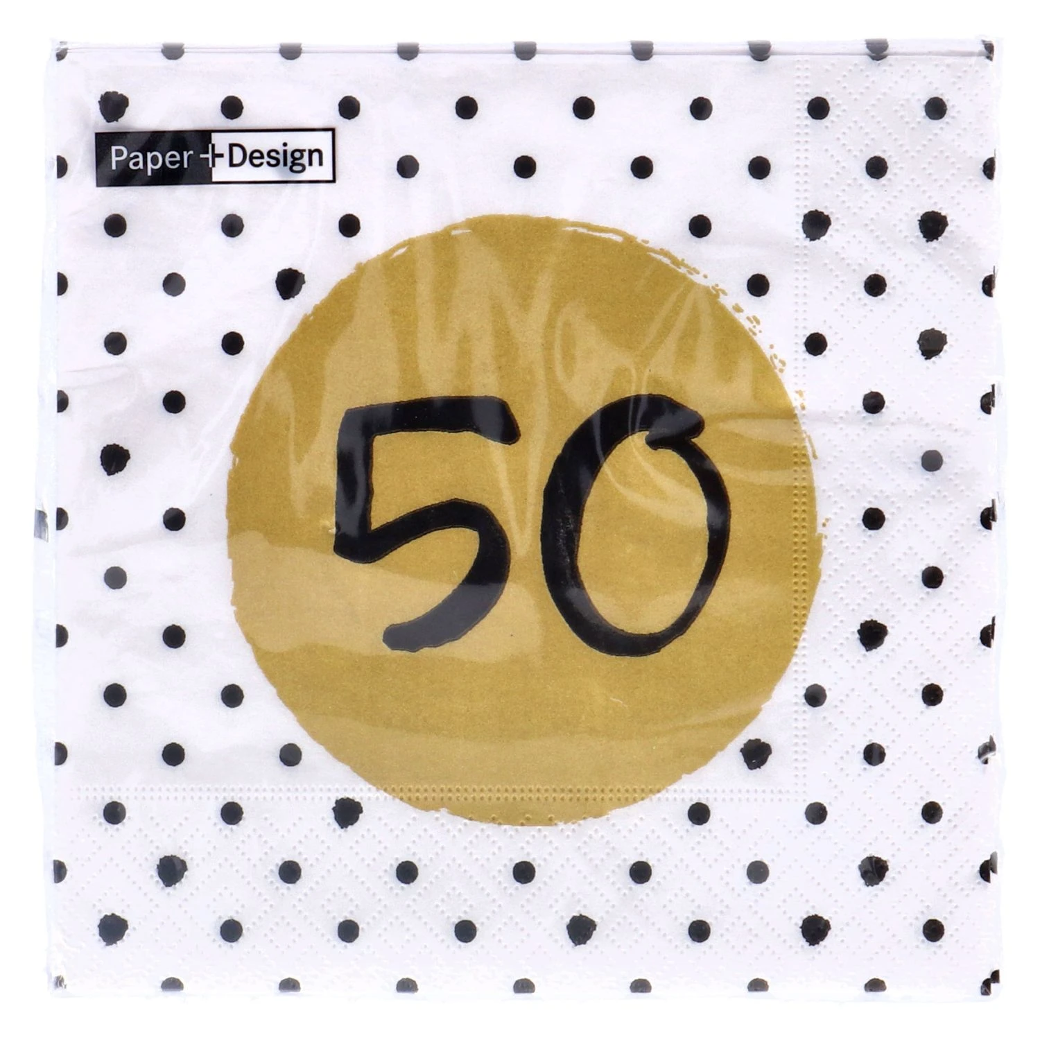Servetten 50th Birthday 33x33 Cm 1 Servetten 50th Birthday 33x33 Cm