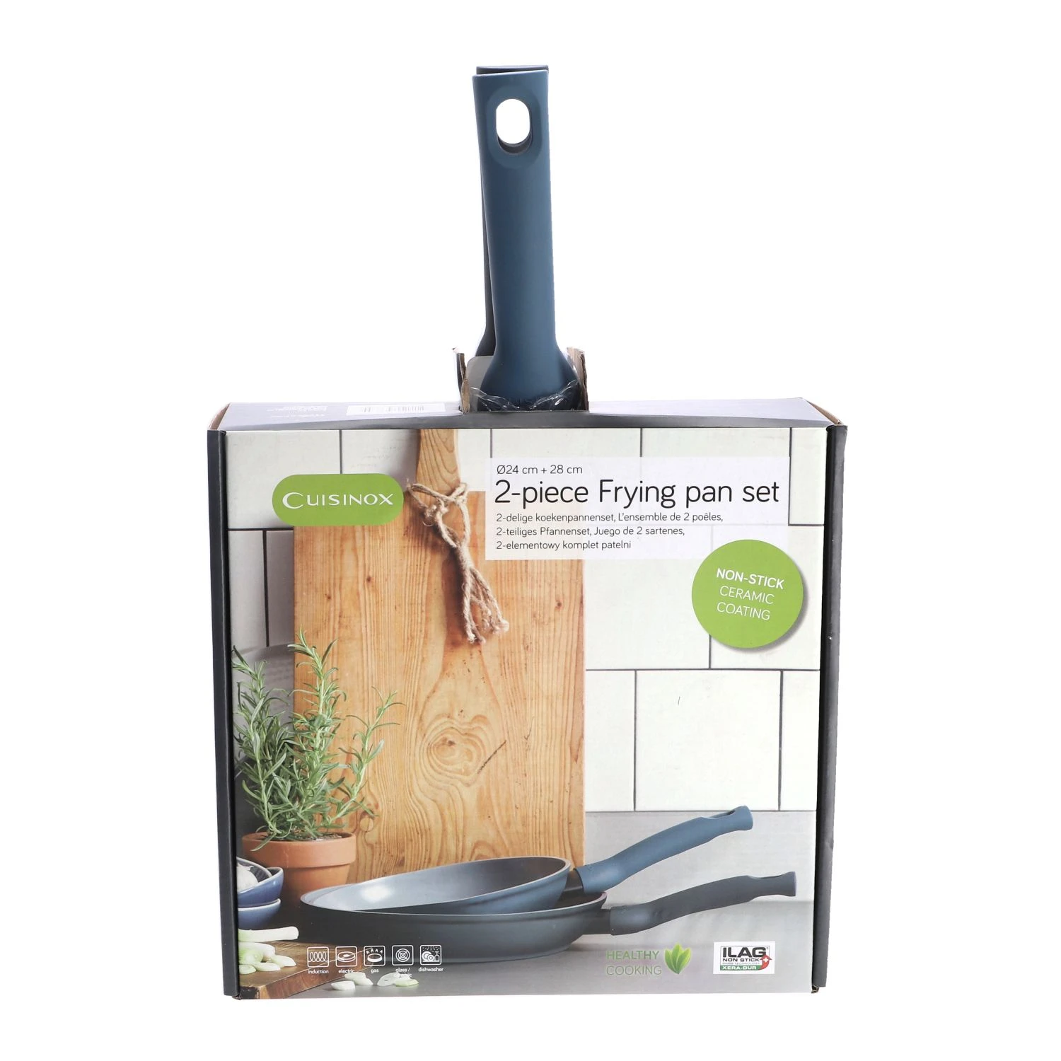 Cuisinox Koekenpannen Set 2 Delig Denim Blues 4 Cuisinox Koekenpannen Set 2 Delig Denim Blues - Afbeelding 4