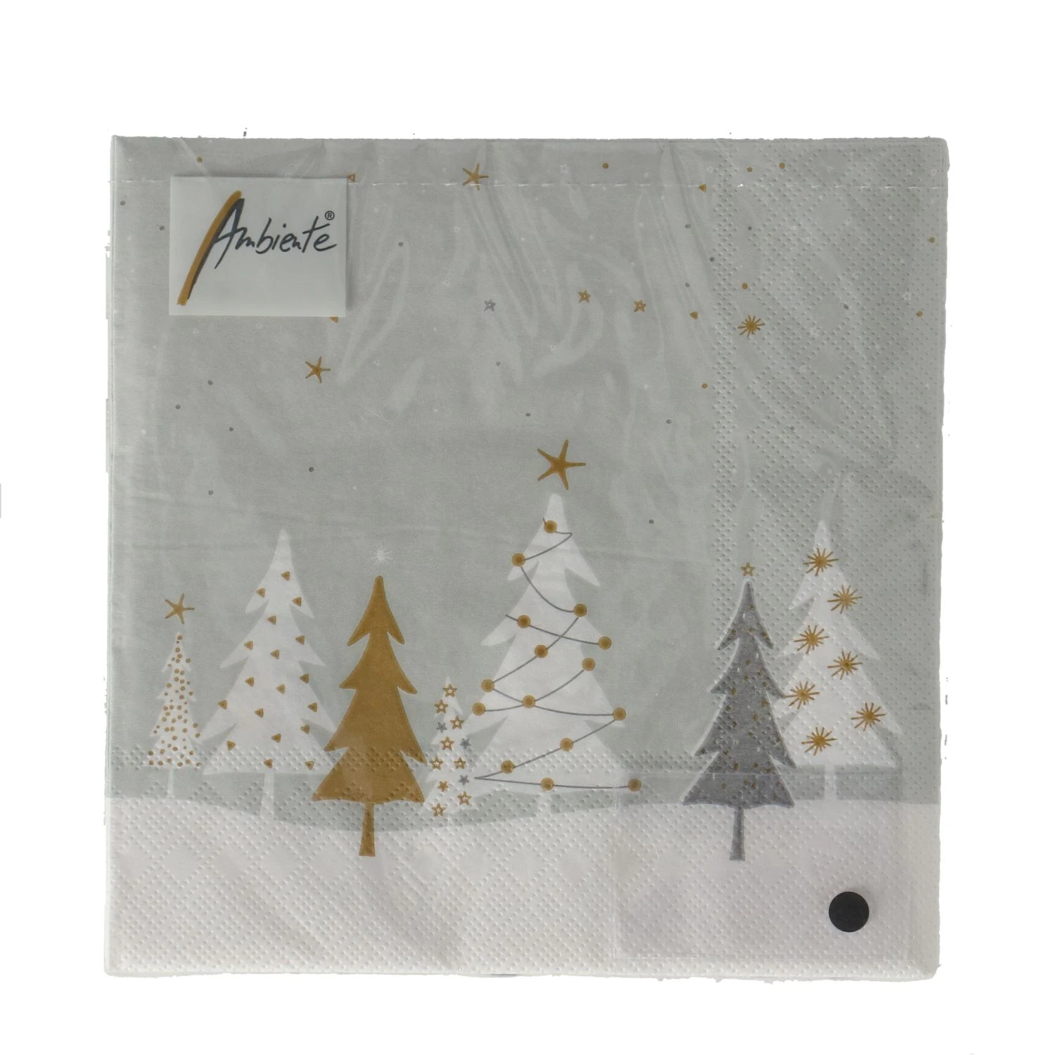 Ambiente Servetten 33 Cm Nacht Bomen Grijs 1 Ambiente Servetten 33 Cm Nacht Bomen Grijs
